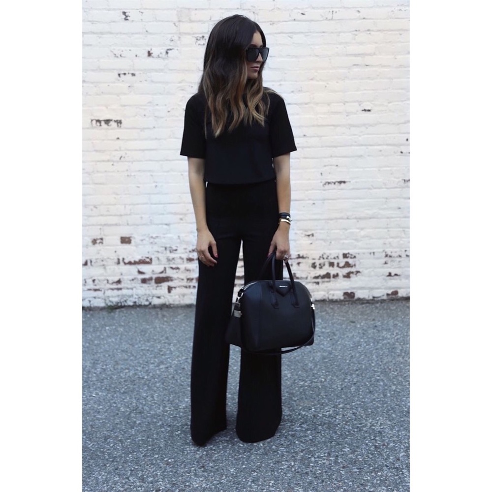WENDY▪️ wide leg casual pants black - Picture 4 of 6